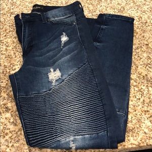 Dark washed hammer jeans